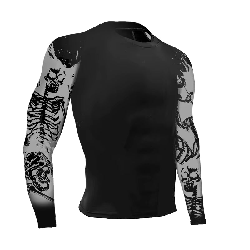 Anime Jujutsu Kaisen Compression T Shirt Men 3D Print Sukuna Breathable Football Fitness Tight Sportswear Quick Dry Riding Tops